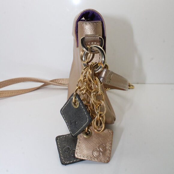 Claudia G Tiny Leather Shoulder Bag -Rose Gold - Picture 8 of 10